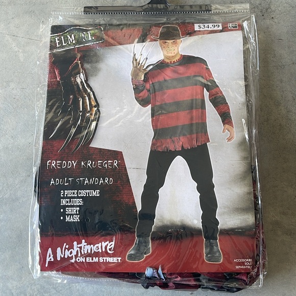 Freddy Krueger Adult Costume Kit! New! - Picture 5 of 8